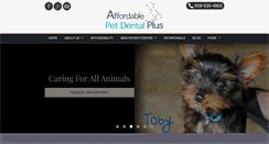 Desktop Screenshot of affordablepetdental.com